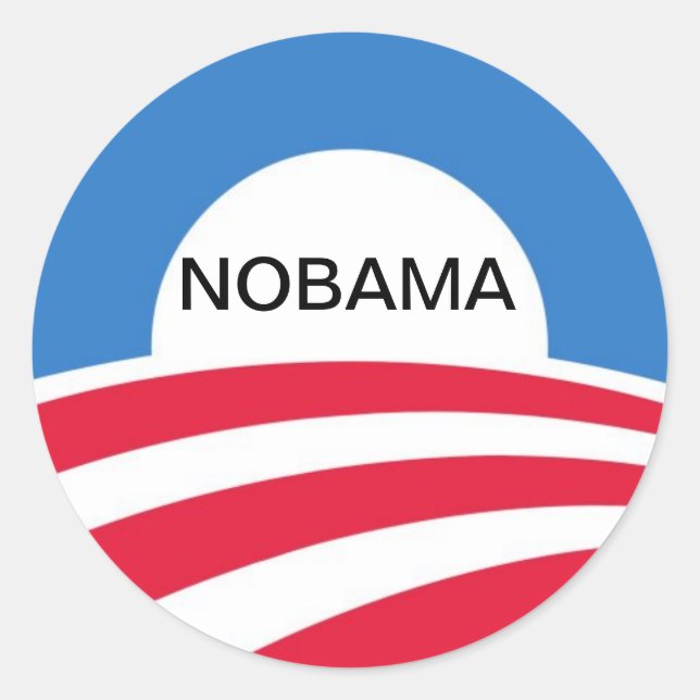 ADESIVO REDONDO NOBAMA (Frente)