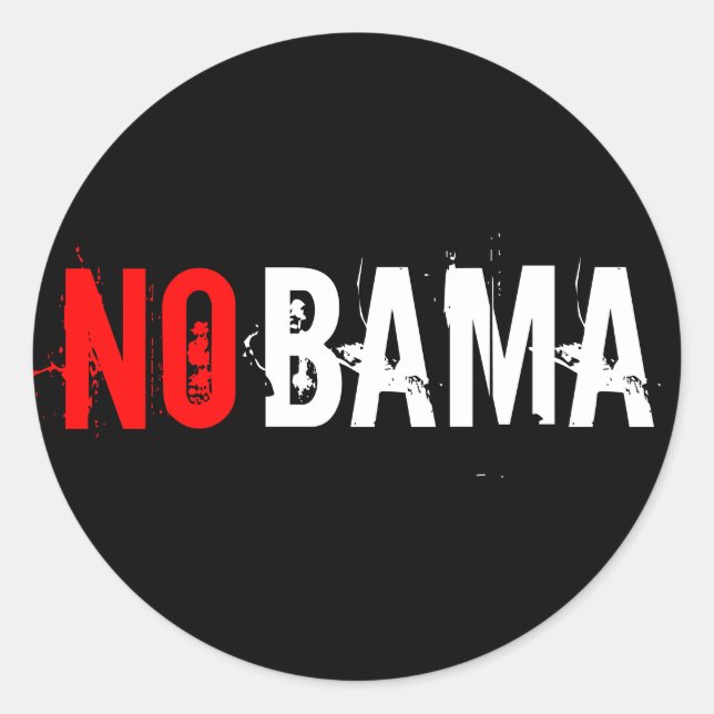 ADESIVO REDONDO NOBAMA STICKER (Frente)