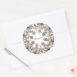 Adesivo Redondo Nodic Wreath