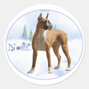 Adesivo Redondo Noel Boxer