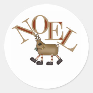 Adesivo Redondo NOEL da rena