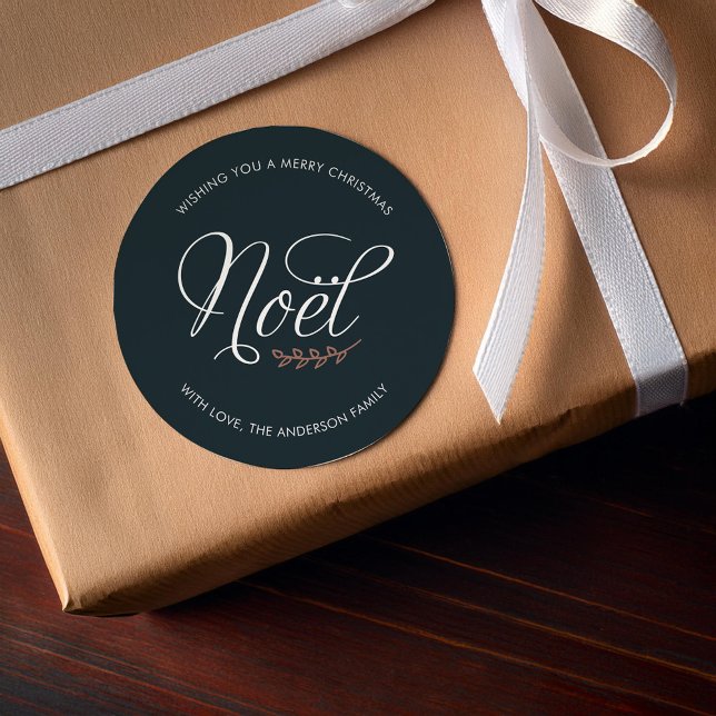 Adesivo Redondo NOEL Feliz Natal Personalizado (Criador carregado)