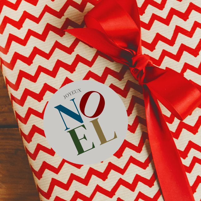 Adesivo Redondo NOEL Pop - Letra Art Inscrita no Natal (Criador carregado)