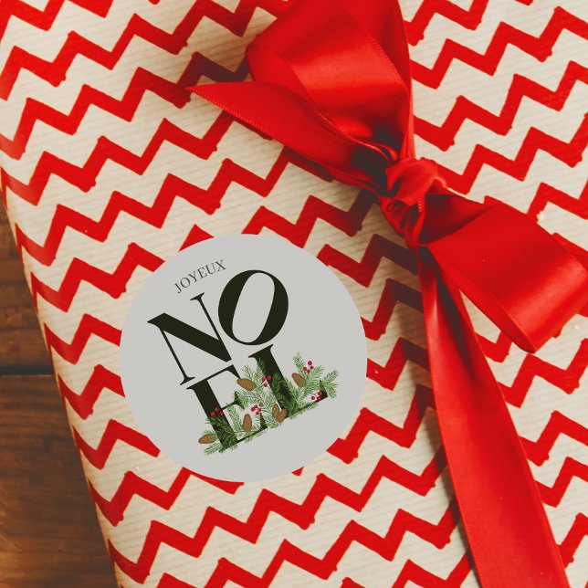 Adesivo Redondo NOEL Pop - Letra Art Inscrita no Natal (Criador carregado)