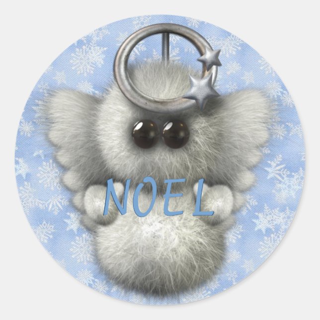 Adesivo Redondo NOEL Snow Angel (Frente)