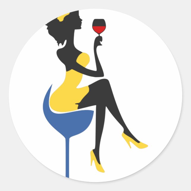 Adesivo Redondo Noite das Garotas (Frente)