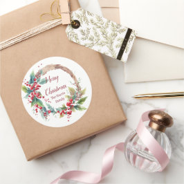 Adesivo Redondo Noite de Natal personalizado