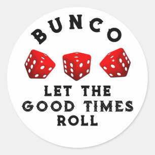 Adesivo Redondo Noite do Jogo Bunco