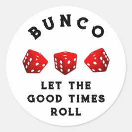 Adesivo Redondo Noite do Jogo Bunco