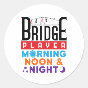 Adesivo Redondo Noite e Noite do Jogador de Ponte