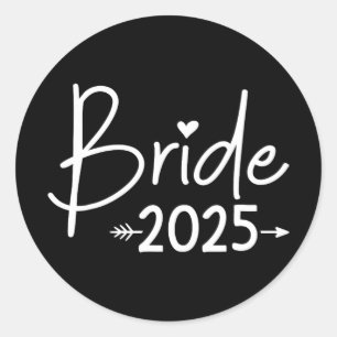 Adesivo Redondo Noiva 2025 Para Casamento Ou Festa de solteira