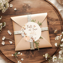 Adesivo Redondo Noiva Abóbora do Amor no Chá de Panela