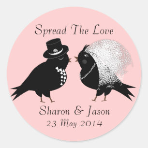 Adesivo Redondo Noiva bonita e noiva de noivos