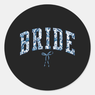 Adesivo Redondo Noiva Chinesa Floral Toile De Jouy Coquette Bo