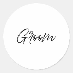 Adesivo Redondo Noiva de Correspondência de Groom & Casamento