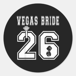 Adesivo Redondo Noiva de Vegas 2026 Despedida de Solteira Presente