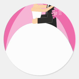 Adesivo Redondo Noiva e noiva
