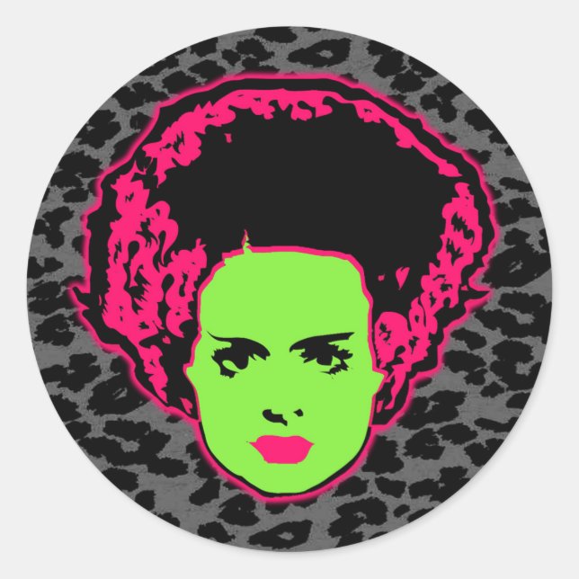 Adesivo Redondo Noiva Elétrica (Frente)