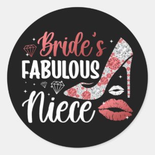Adesivo Redondo Noiva Fabulosa da Noiva da Noiva Bride