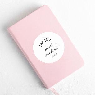 Adesivo Redondo Noiva Moderna/Despedida de Solteira