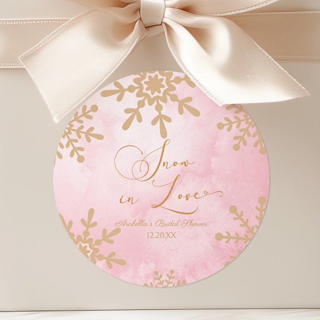 Adesivo Redondo Noiva no Inverno Chuva de Amor Chá de Noiva (Criador carregado)