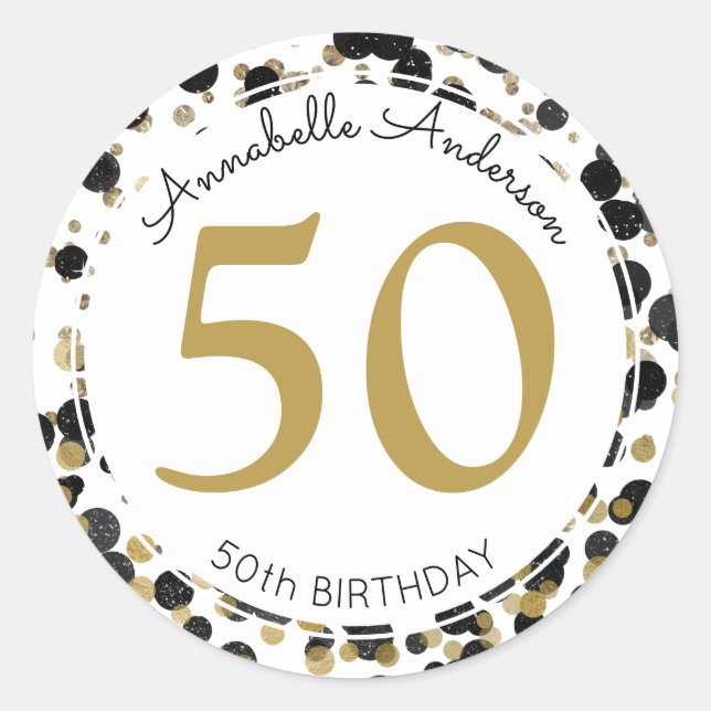 Adesivo Redondo Noivado de Confetti com Ponto de Confetti Glitter  (Frente)