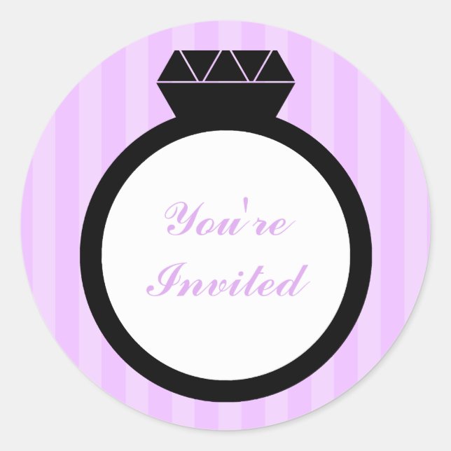 Adesivo Redondo Noivado Ring Casamentos (Frente)