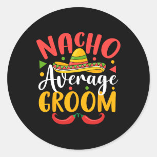 Adesivo Redondo Noivo Médio Nacho Cinco De Mayo Família Mexicana M