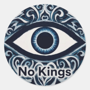 Adesivo Redondo NoKingsEvilEye
