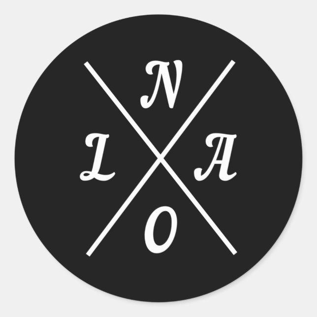 Adesivo Redondo Nola New Orleans Louisiana United States _1  (Frente)