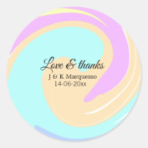 Nome colorido do casamento de mármore com amor e o