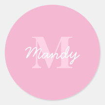 Nome Cursivo e Monograma com aspecto bonito | Cor 