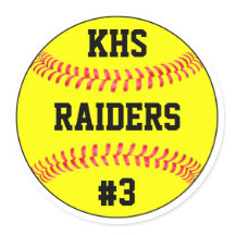 Nome da Equipe Softball, Letras Escolares e Número