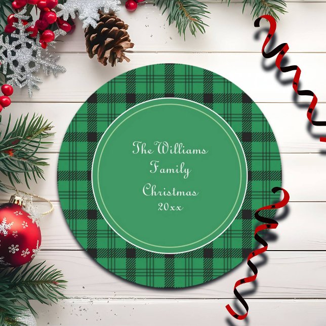 Adesivo Redondo Nome da Xadrez Verde e Negro (Criador carregado)