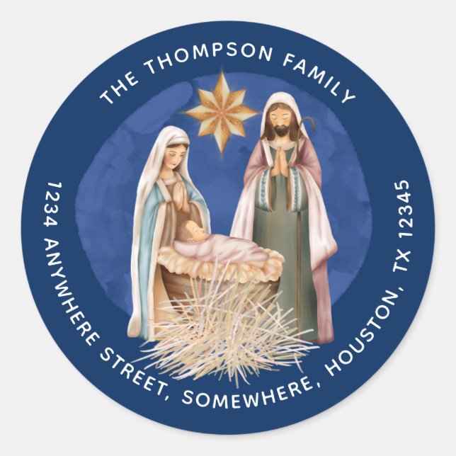 Adesivo Redondo Nome de retorno da atividade Endereço Texto Dourad (Frente)