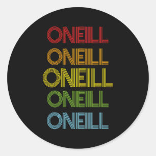 Adesivo Redondo Nome do Oneill