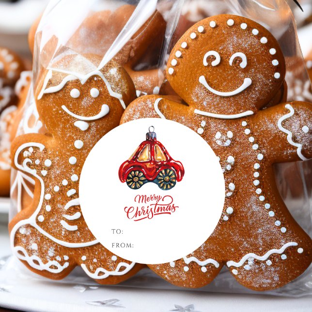 Adesivo Redondo Nome do presente do Ornamento do Automóvel Retro F (Criador carregado)