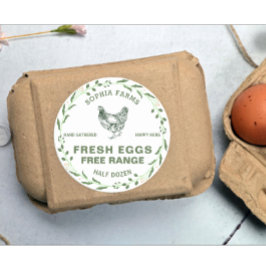 Adesivo Redondo Nome do Proprietário da Fazenda Personalizado Vint