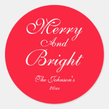 Nome do Script Merry And Bright Vermelho Chic de N
