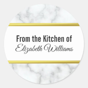 Adesivo Redondo Nome feito sob encomenda da cozinha do olhar de