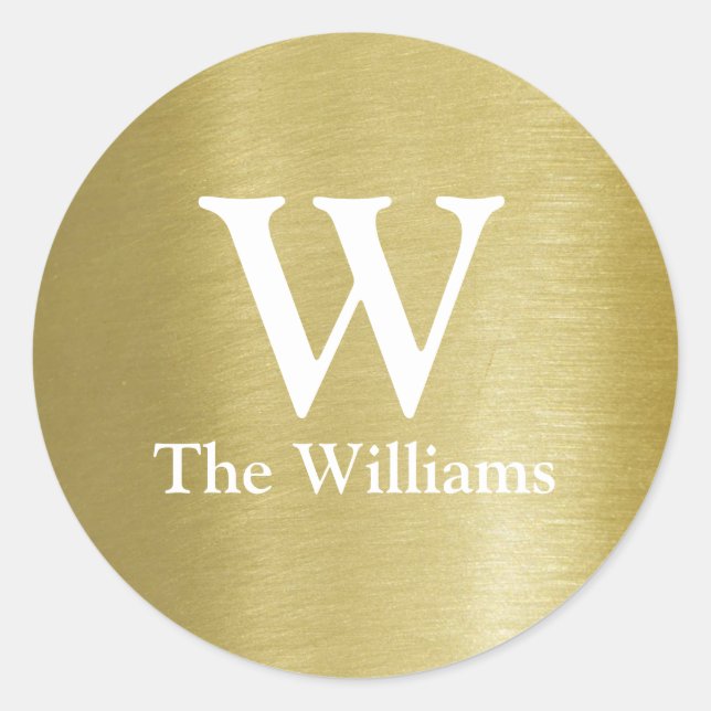 Adesivo Redondo & Nome inicial do casal (Frente)