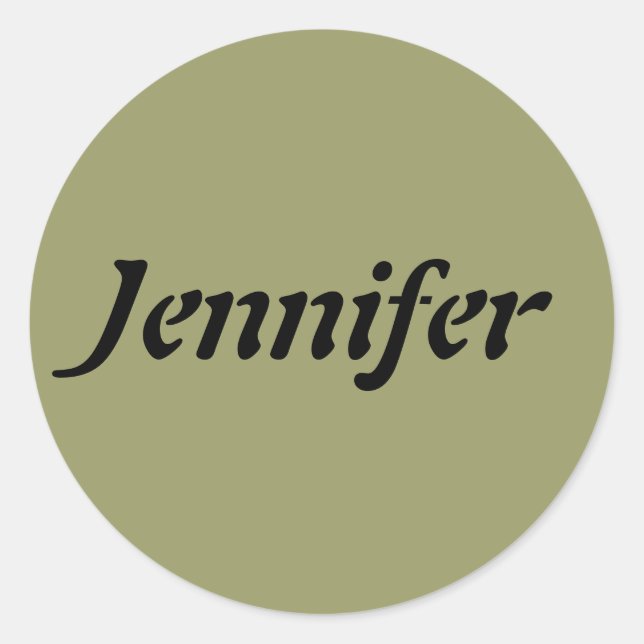 Adesivo Redondo Nome Modelo (Frente)