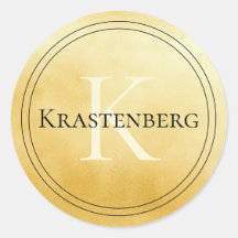 Nome Personalizado da Família Monograma Creme Pret