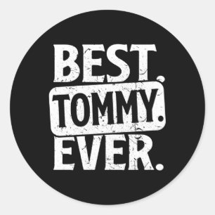 Adesivo Redondo Nome Personalizado Melhor Tommy Nunca