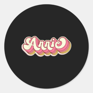 Adesivo Redondo Nome Personalizado Nome Sobrenome Annie