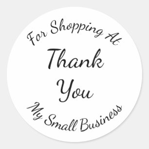 Adesivo Redondo Nome Personalizado Obrigado Pelo Suporte