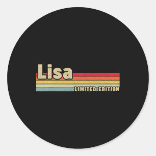Adesivo Redondo Nome Presente Lisa Personalizado Aniversário Diver
