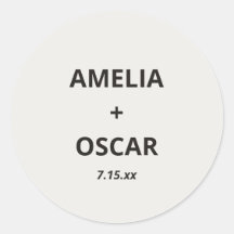 Nomes de Casamento Modernos em Marfim Preto Person
