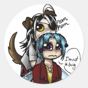 Adesivo Redondo Nomnom Sticker