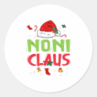 Adesivo Redondo Noni Claus Christmas Family Matching Pa